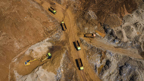 Nickel mining in Indonesia.