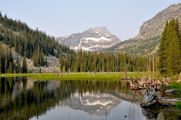 Little Rock Creek Lake, with El Capitan in the distance, in the Bitterroot Range, Montana. Image courtesy of Magicpiano via Wikimedia Commons, Creative Commons Attribution-Share Alike 4.0 International license.