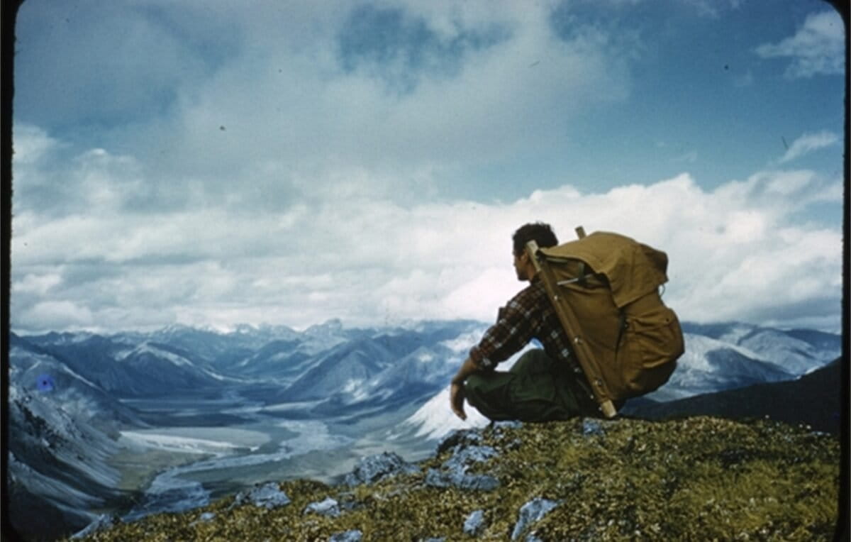 George Schaller in Alaska. Photo courtesy of the George B. Schaller Archive.