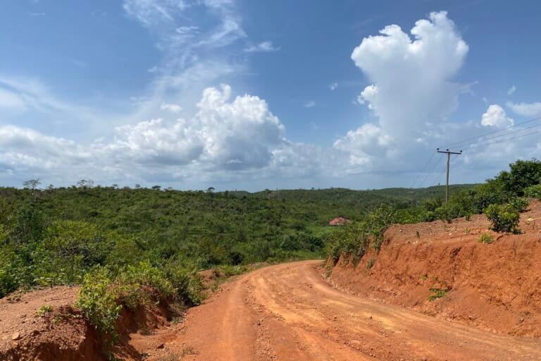 Land earmarked for mining activities. Image by Maxine Betteridge-Moes for Mongabay.