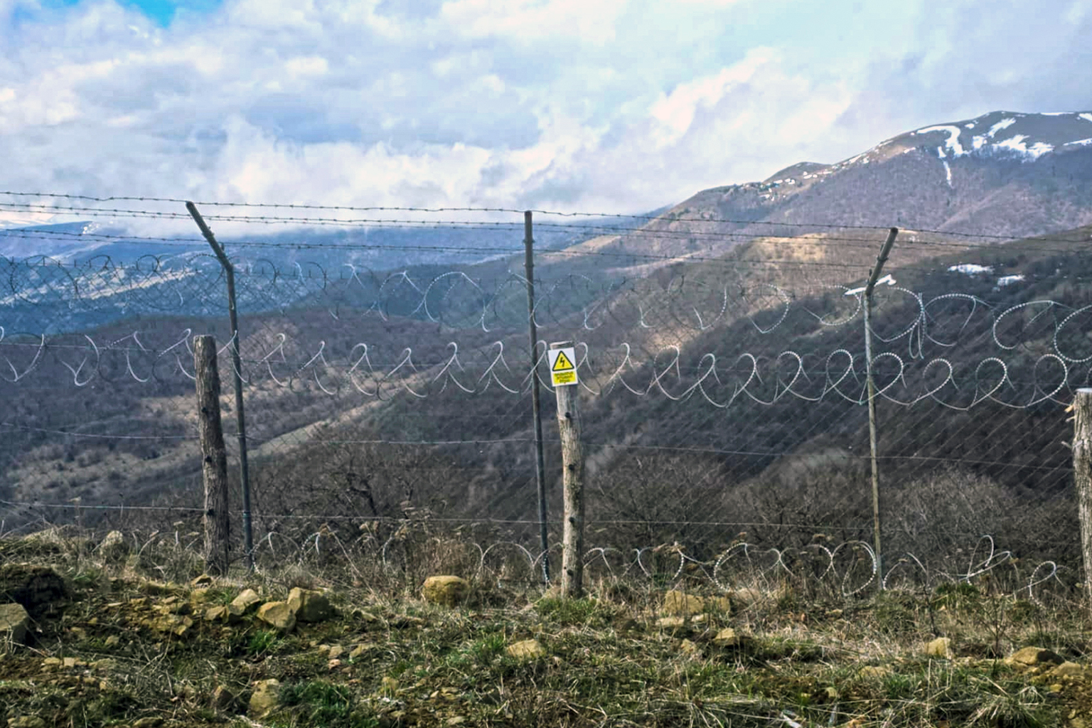 The site of the Caucasian red deer enclosure in Georgia’s Algeti National Park where Aren the leopard was caught on camera in September 2025.