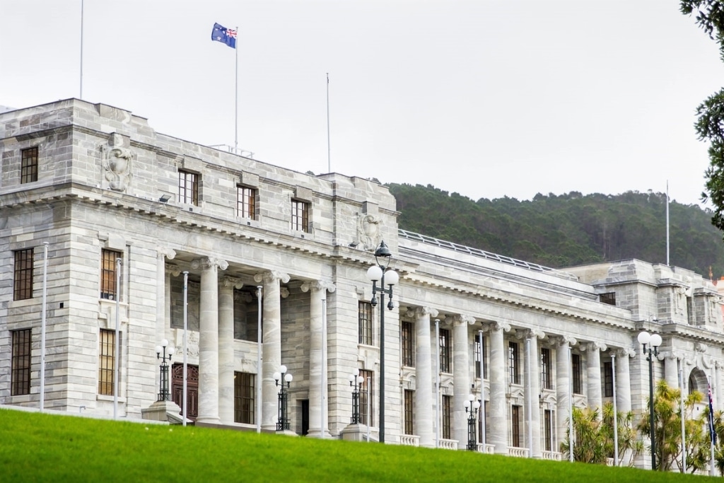The Parliament House, Wellington, New Zealand.