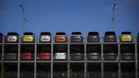 VW electric vans in Germany.